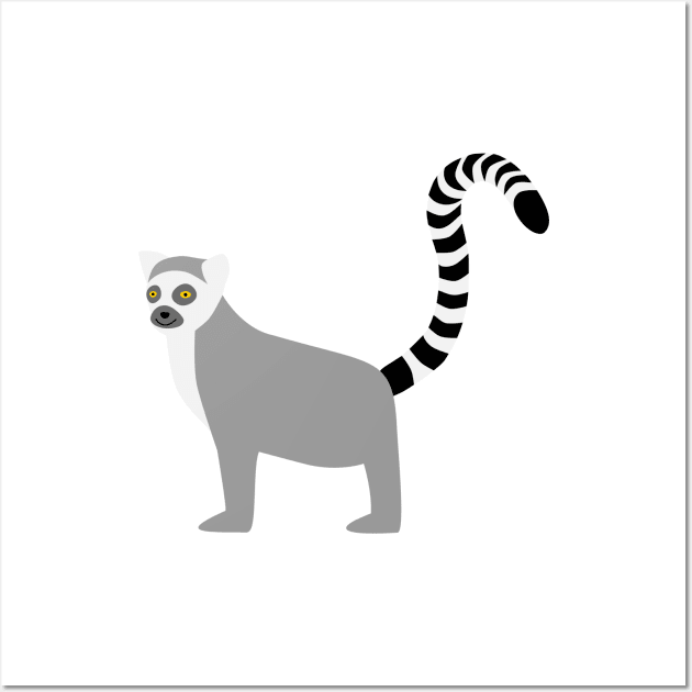 ring tailed lemur catta Katta lemur ring-tailed lemur Wall Art by SajuLamere